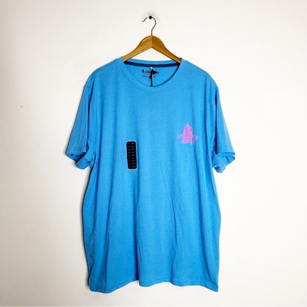 Chubbies Men’s Weekend Graphic Tee – Blue & Pink – Size XXL (NWT)